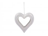 Srdce Kovové prům 27cm na čaj svíčku